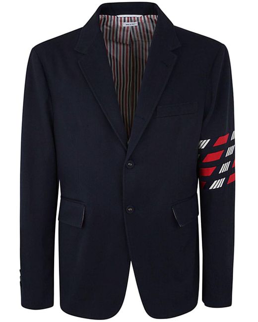 Thom Browne Blue Unconstructed Classic Sport Coat for men