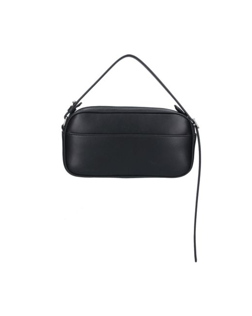 Courreges Black Reedition Baguette Shoulder Bag