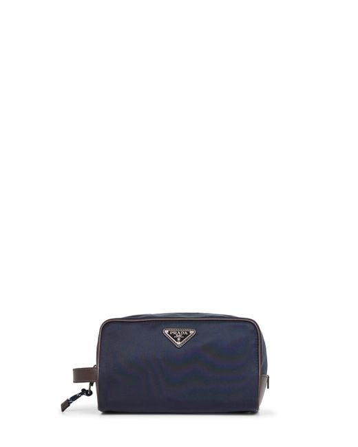 Prada Blue Beauty Case Speedrock Recycled Polyamide Wallets & Cardholders for men