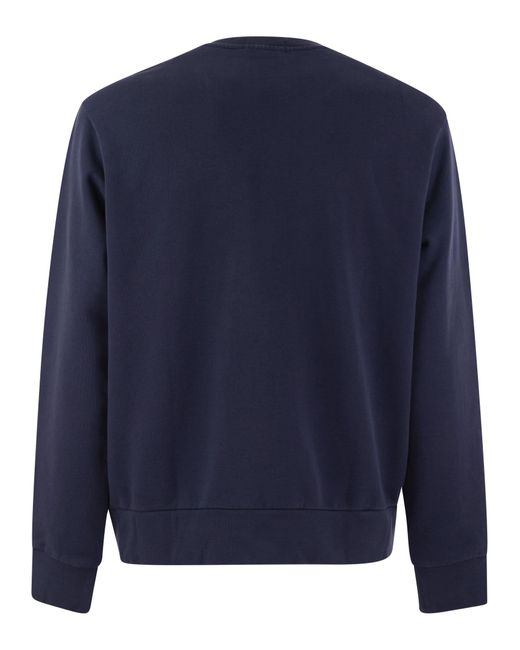 Polo Ralph Lauren Blue Classic-Fit Cotton Sweatshirt for men