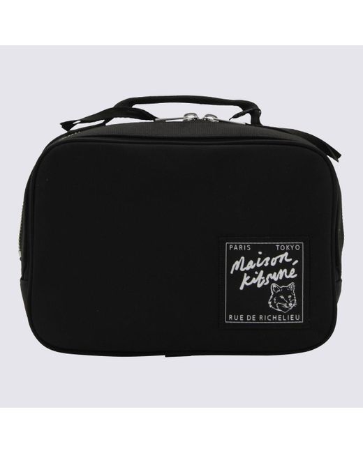 Maison Kitsuné Black Belt Bag for men