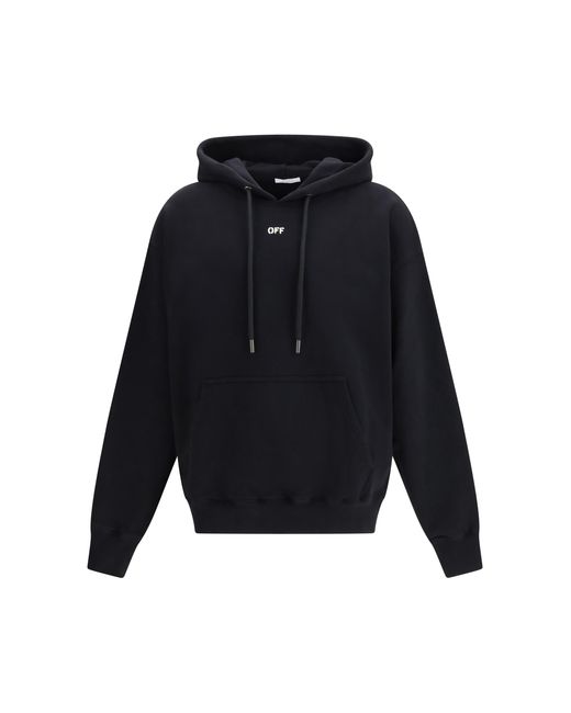 Off-White c/o Virgil Abloh Blue Skate Hoodie Cotton Sweatshirts for men