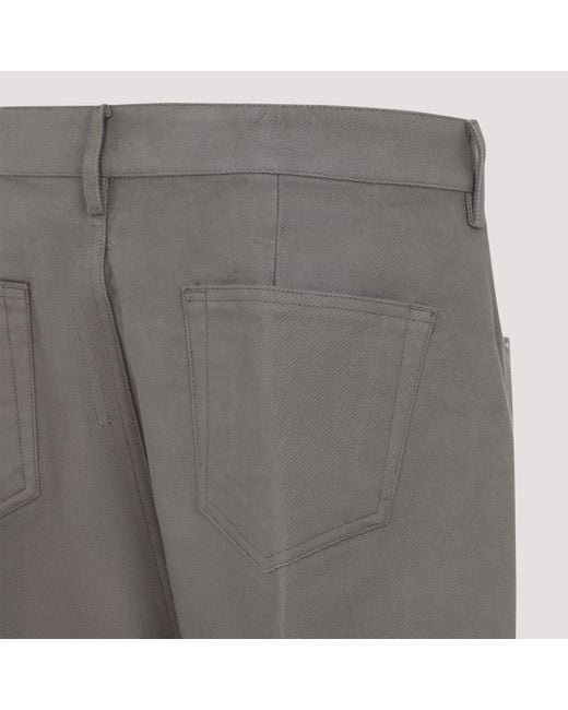 Rick Owens Gray Dust Cotton Geth Jeans for men