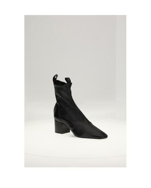 Céline White Zipped Boot 55 Upper: Lambskin