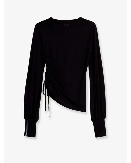 Adidas Black T-Shirt Wool With Iconic Stripes T-Shirts & Jerseys