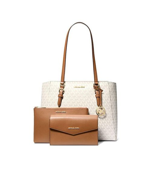 Michael Kors Natural Tote Bag 88.Coated Canvas Tote-Bags