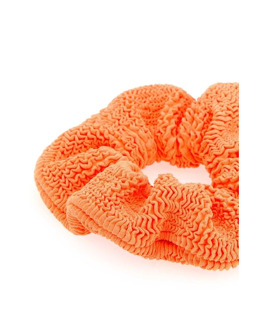 Hunza G Orange Fabric Scrunchie
