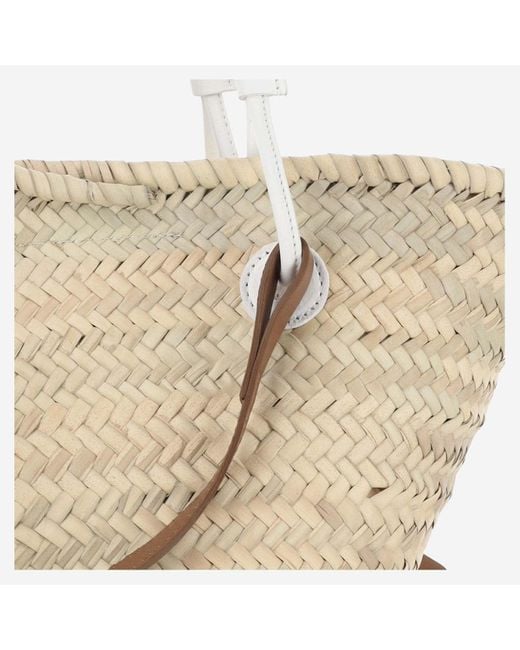 Filippo Catarzi 1910 Natural Straw Bag With Logo