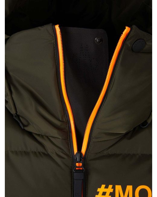 3 MONCLER GRENOBLE Green Zip-Up Padded Jacket for men