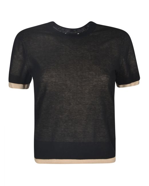 Vince Black Cropped T-Shirt