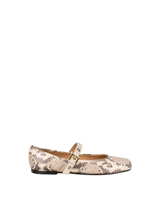 Status White Flat Shoes