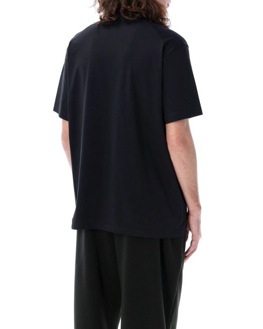 Y-3 Black Short Sleeves Logo T-Shirt