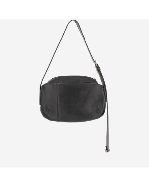 Versace Black Leather Shoulder Bag