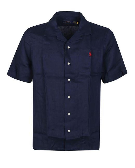 Polo Ralph Lauren Blue Short Sleeve Sport Shirt for men