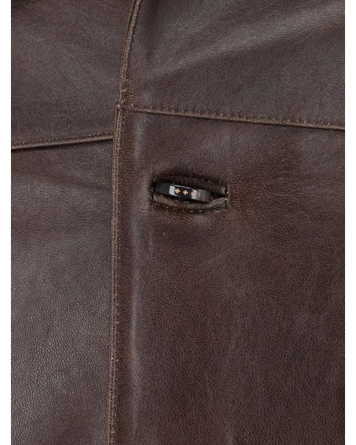 TONYWACK Black Jackets Lamb Leather for men