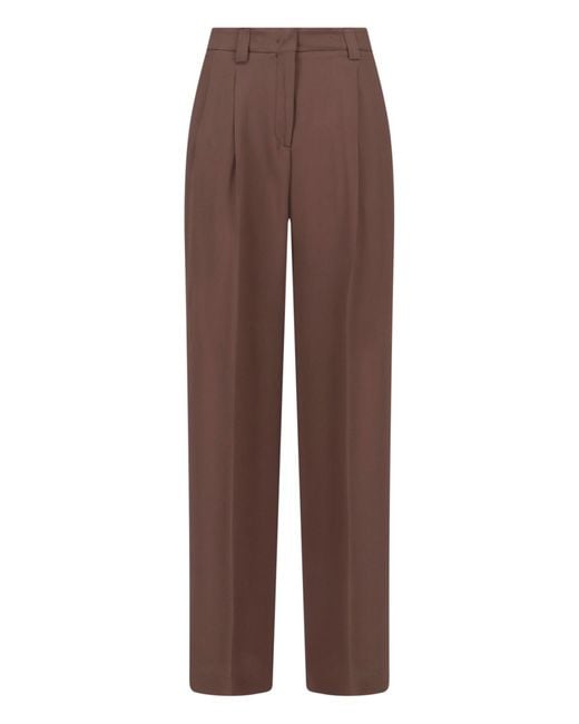 Incotex Brown Trousers Acetate