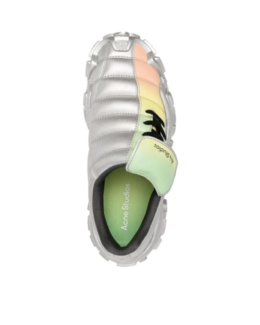 Acne Gray Bolzter Football Low-Top Sneakers for men
