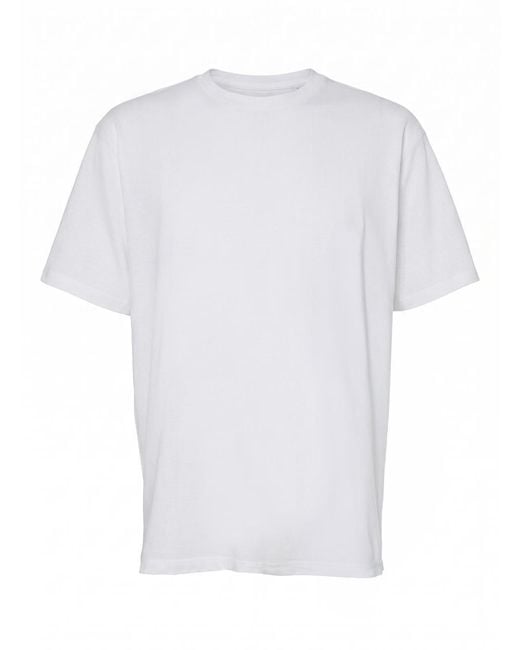 Low Brand White Basic Regular Fit T-Shirt for men