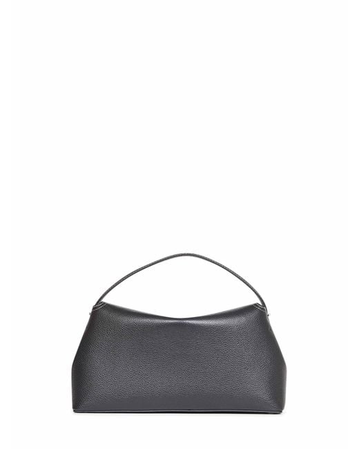 Totême Black T-Lock Top Handle Bag