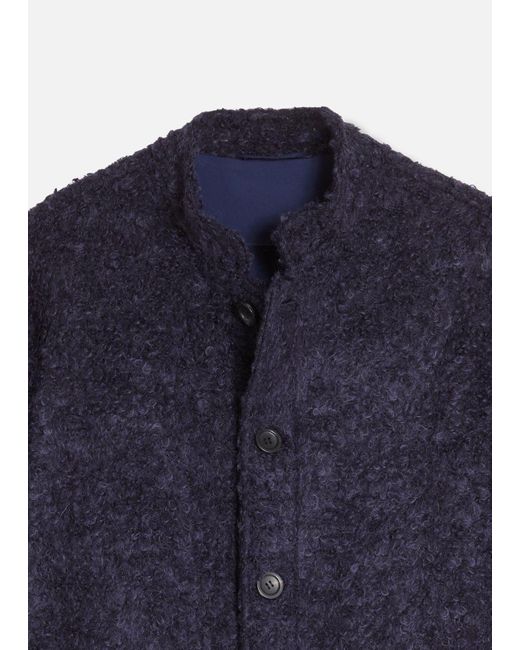Doppiaa Blue Aasti-C Casentino Wool Jacket for men