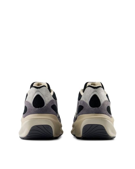 New Balance Black Wrpd Runner 'Magnet' Sneakers for men