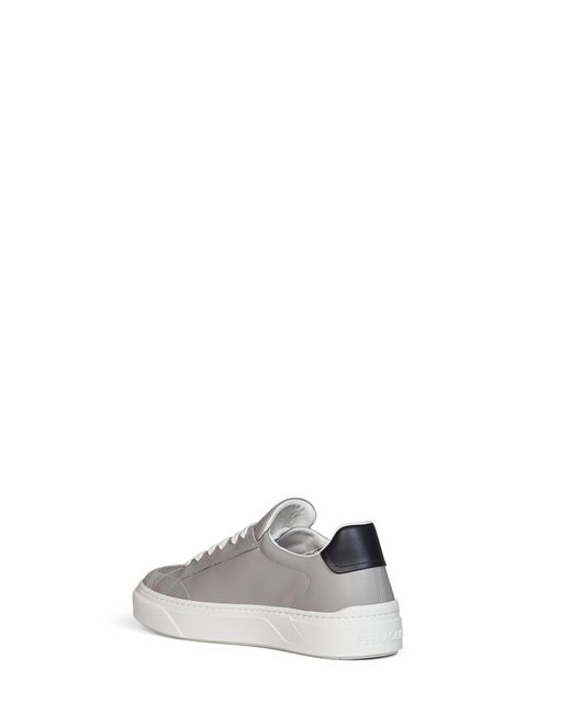 Ferragamo White Calf Leather Gancini Sneakers for men