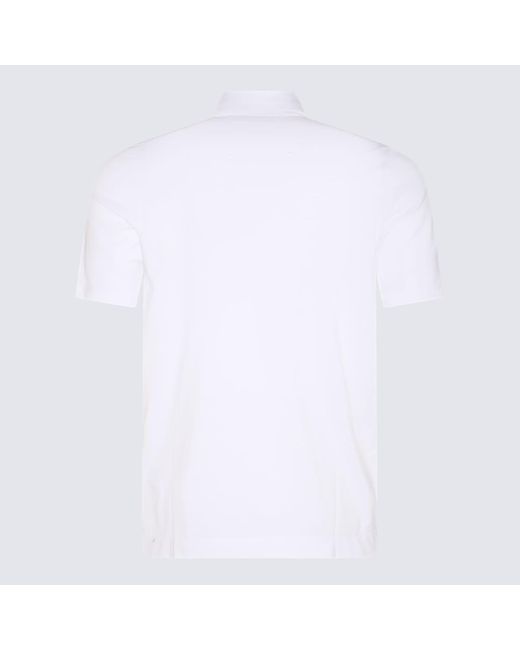 Cruciani White Cotton Polo Shirt for men