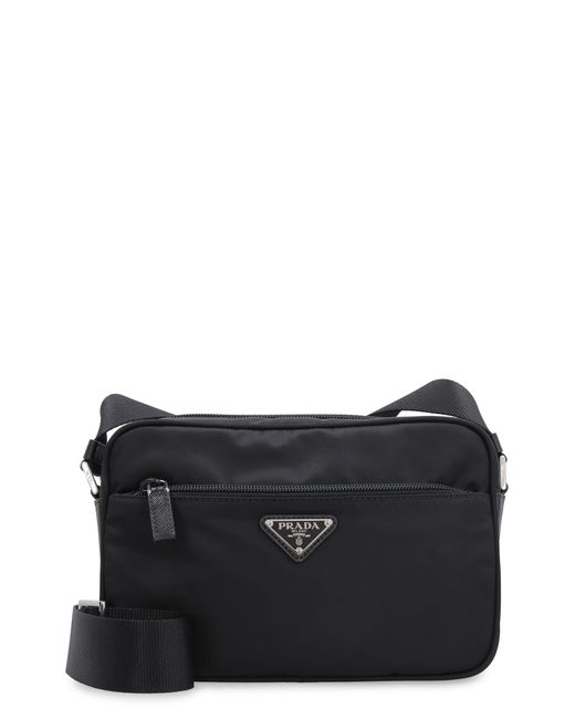 Prada Nylon Messenger Bag in Black Lyst