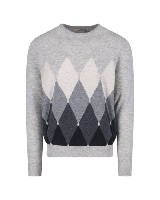 70s ballantyne cashmere チャコールグレー セーター 70s ballantyne cashmere チャコールグレー セーター Ballantyne Men's