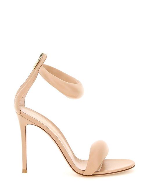 Gianvito Rossi Pink Bijoux Open Toe Ankle Strap Sandals