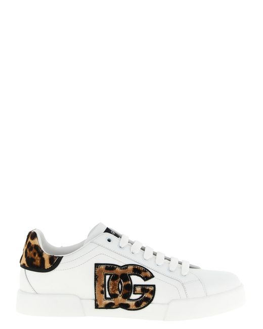 Dolce & Gabbana White Logo Sneakers