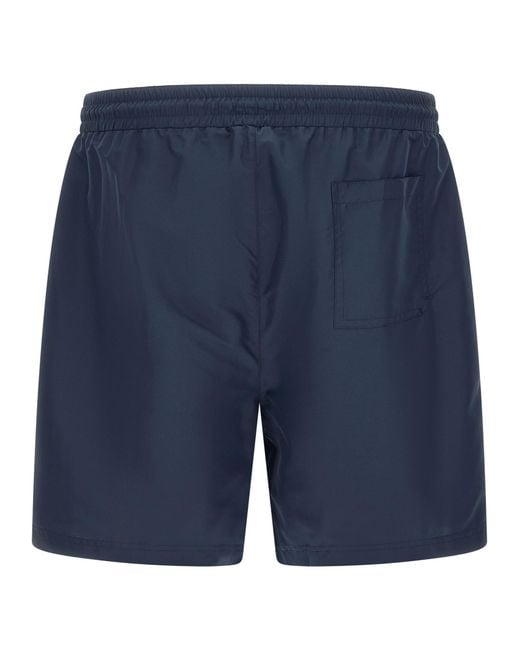 Brunello Cucinelli Blue Polyester Swim Shorts for men