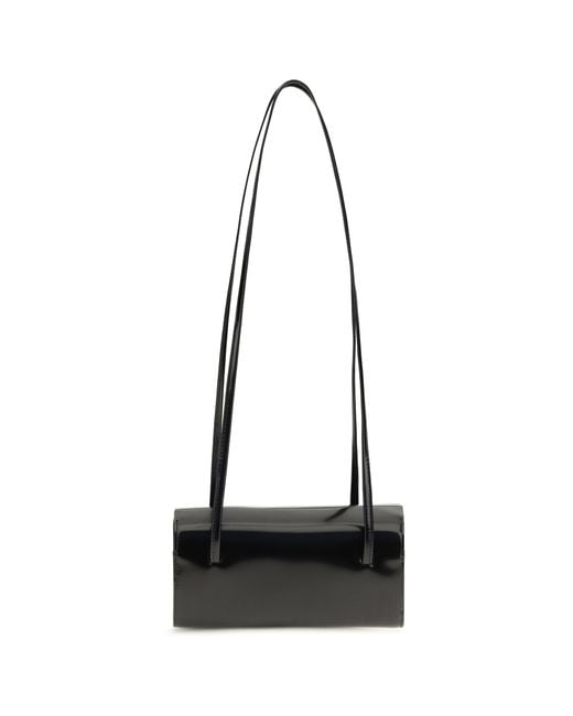 Faune White Mie Brushed Leather Shoulder Bag Calf Bos Taurus