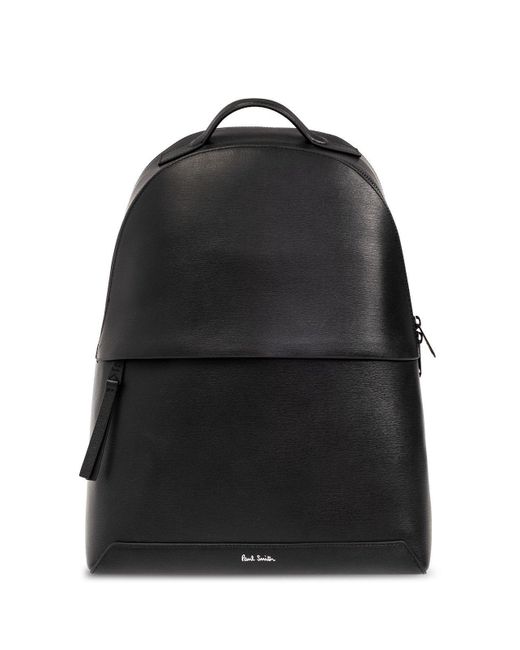 PS by Paul Smith Black Leather Backpack for men