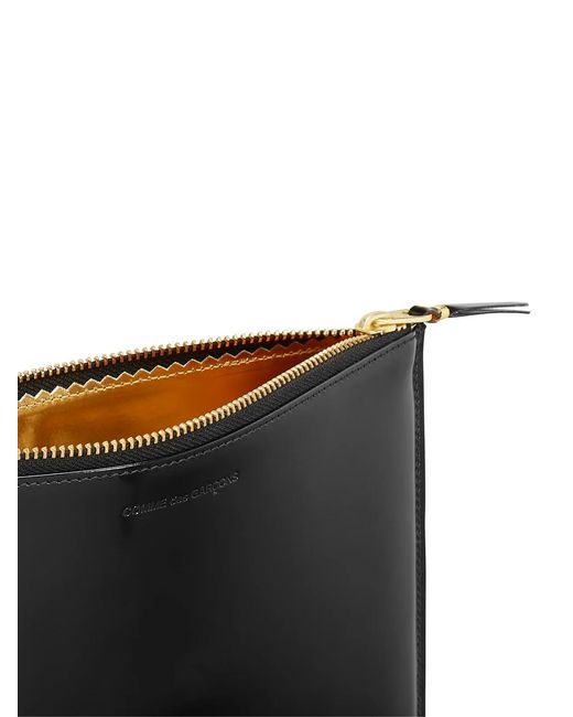 Comme des Garçons Black Mirror Inside Logo Zip Pouch Wallet for men