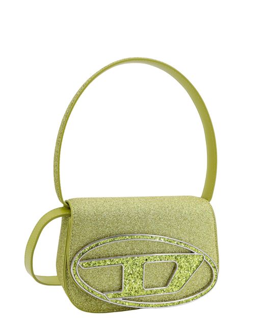 DIESEL Green 1dr Glitter Bag
