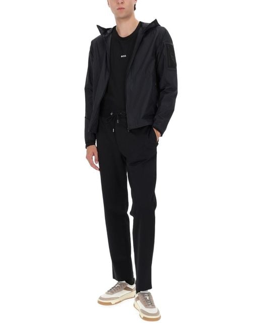 Boss Blue Polyamide Jacket for men