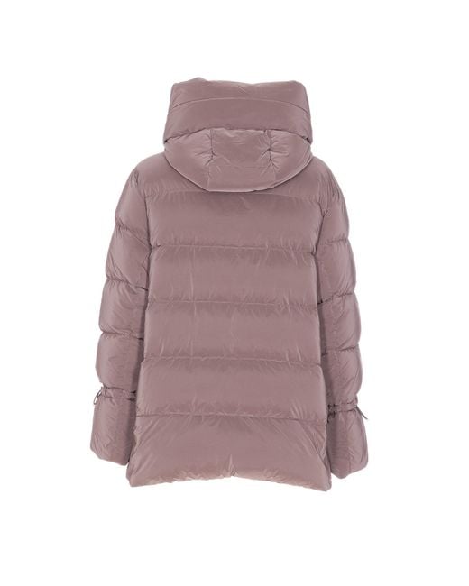 Moorer Purple Gadia Down Jacket