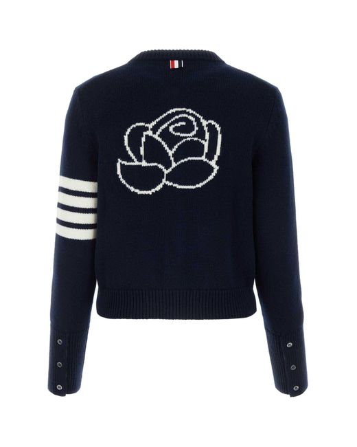 Thom Browne Blue Rose Icon Jersey Int