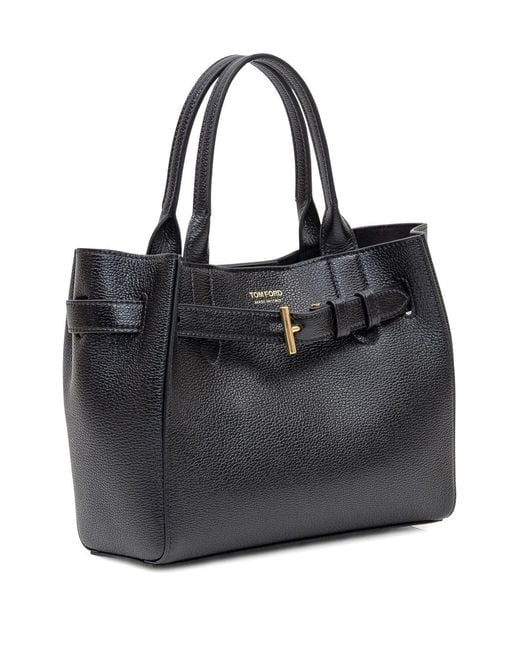 Tom Ford Black Top Handle Bag Audrey Leather Calfskin