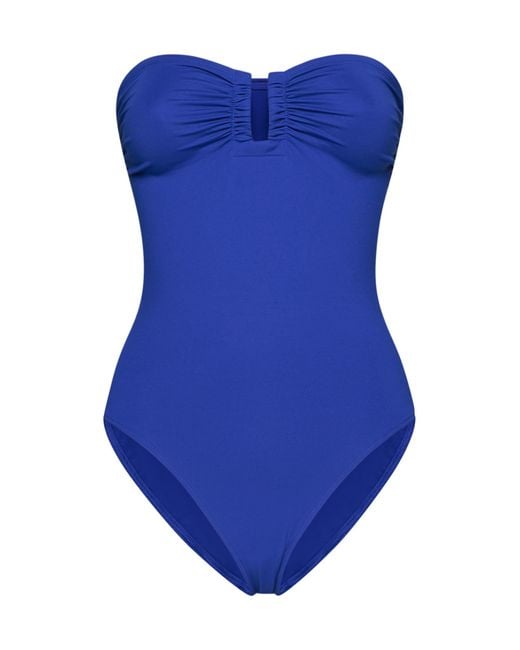 Eres Blue Cassiopee Bustier Swimsuit