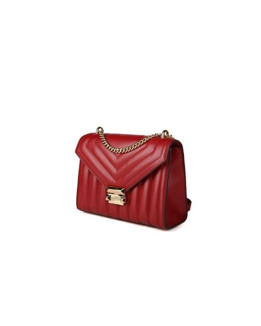 Michael Kors Red Shoulder Bag Polyurethane Shoulder-Bags