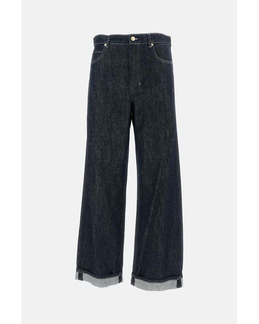 Max Mara Blue Turn-Up Jeans