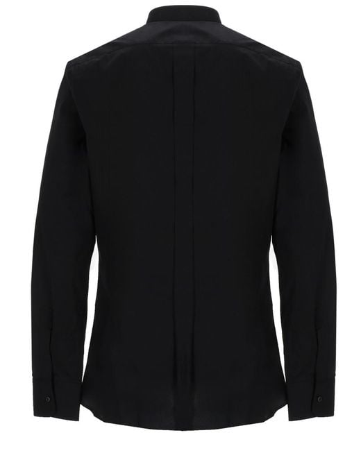 Dolce & Gabbana Black Shirt Fit Cotton Elastane for men