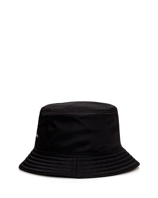 Givenchy Black Bucket Hat With Logo for men
