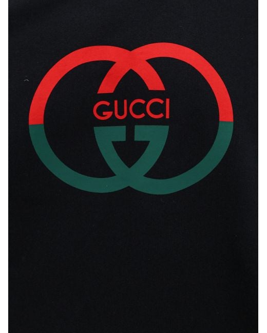 Gucci Multicolor Cotton Jersey Printed Hooded Sweatshirt for men