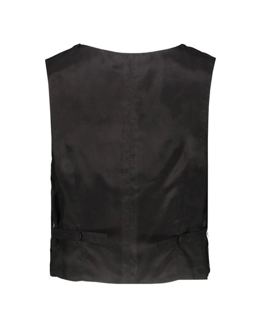 SAPIO Black N12A Waistcoat