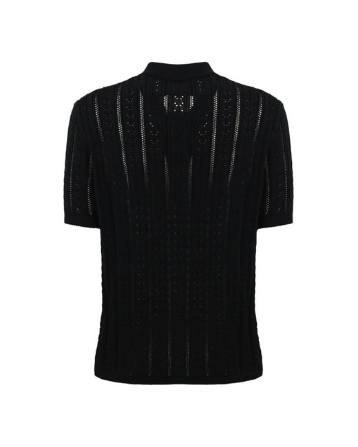 Amaranto Black Perforated Shirt for men