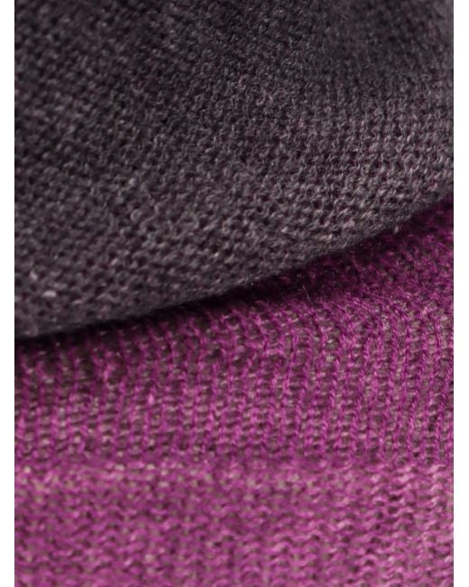 F Cashmere Purple Bruco 89 Cashmere Turtleneck Sweater