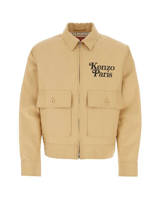 KENZO Natural Cotton Blend Jacket for men